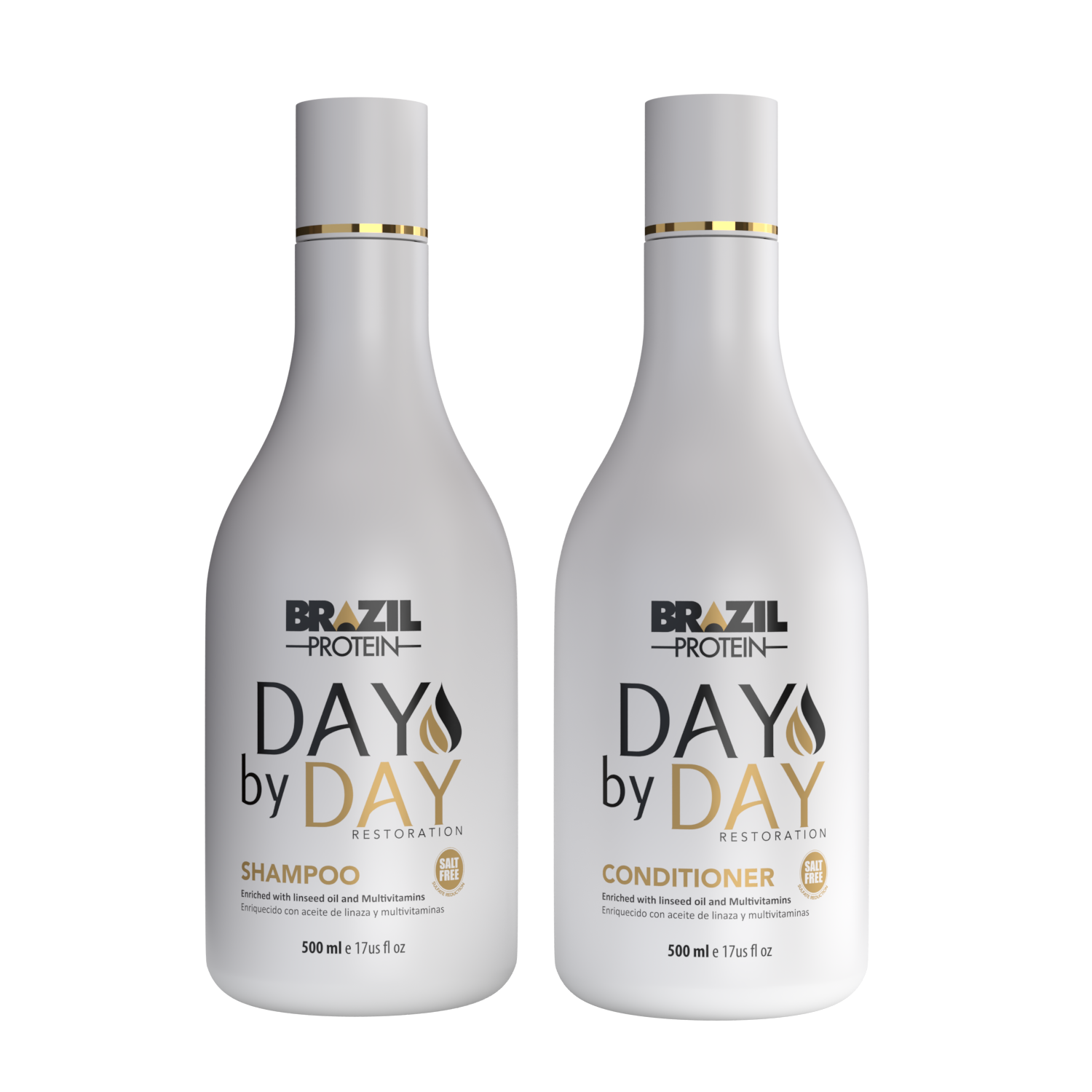 KIT DAY BY DAY RESTORATION SHAMPOO + CONDICIONADOR SALT FREE 500ML