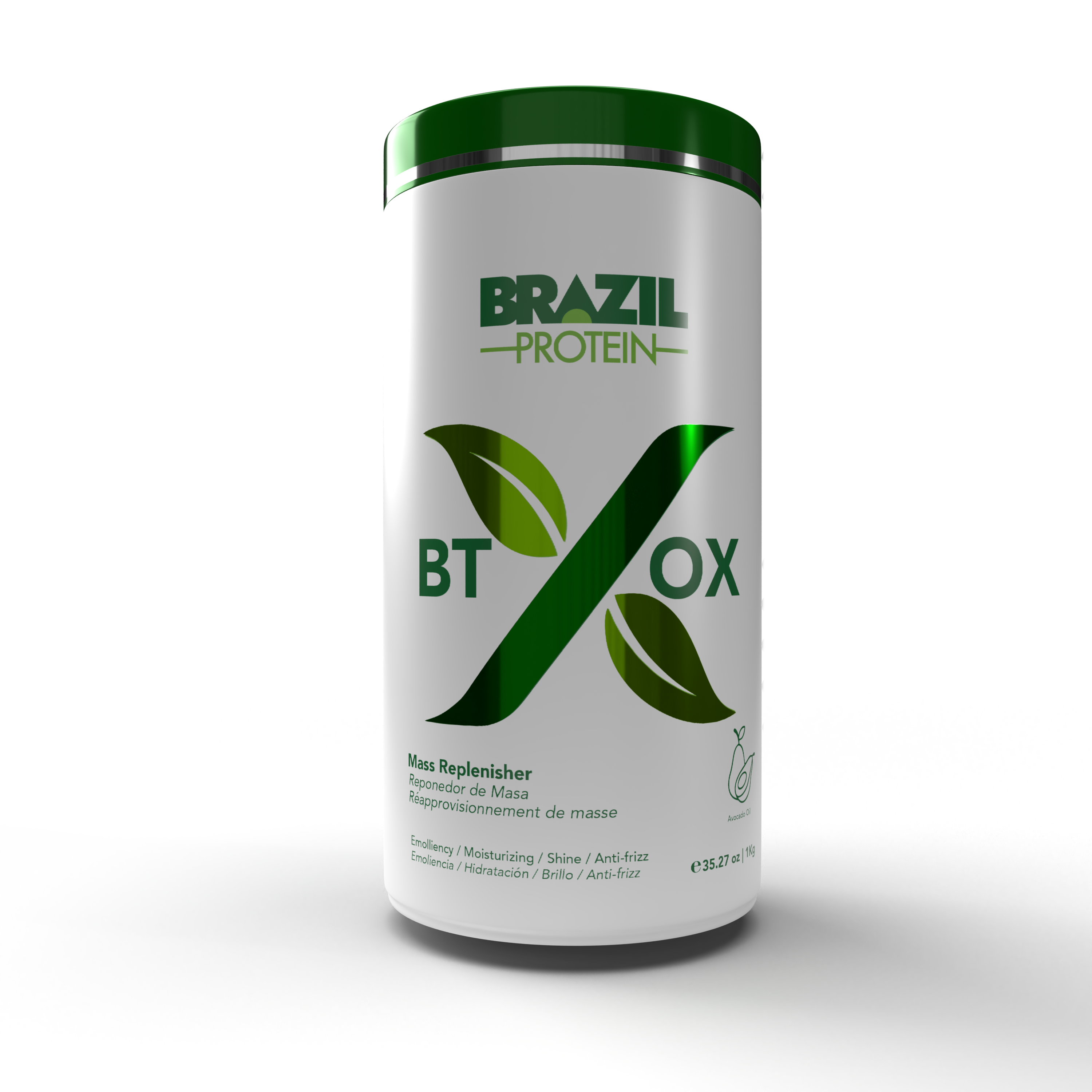 BTXOX MASCARA REPOSITOR DE MASSA PARA CABELOS COM OLEO DE ABACATE 1KG