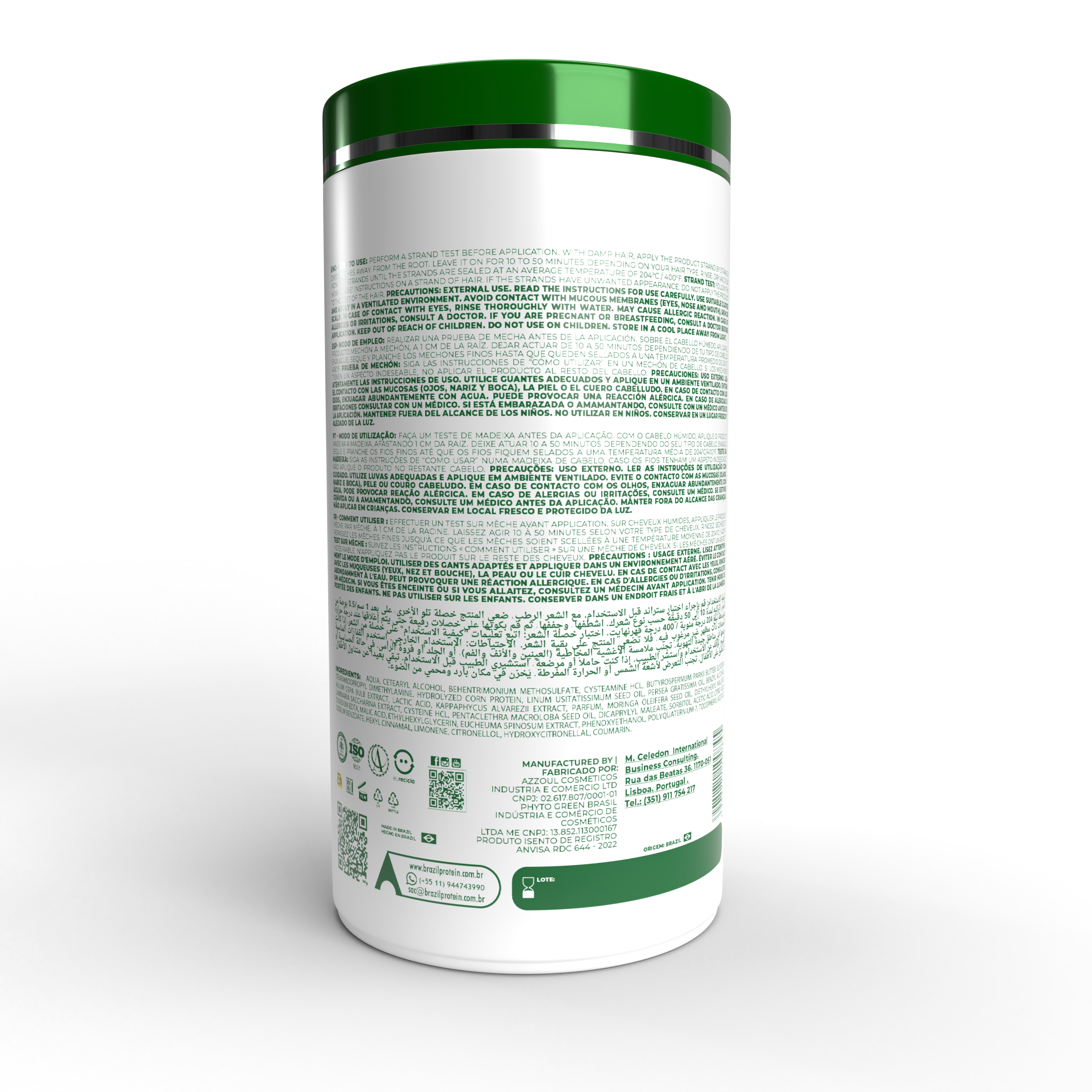 BTXOX MASCARA REPOSITOR DE MASSA PARA CABELOS COM OLEO DE ABACATE 1KG